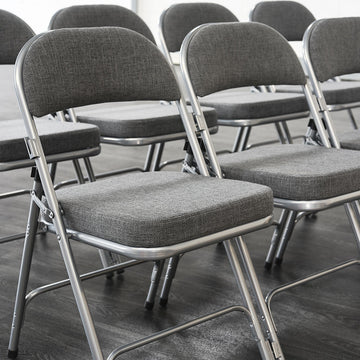 30 Comfort Deluxe Folding Chairs & Low Trolley